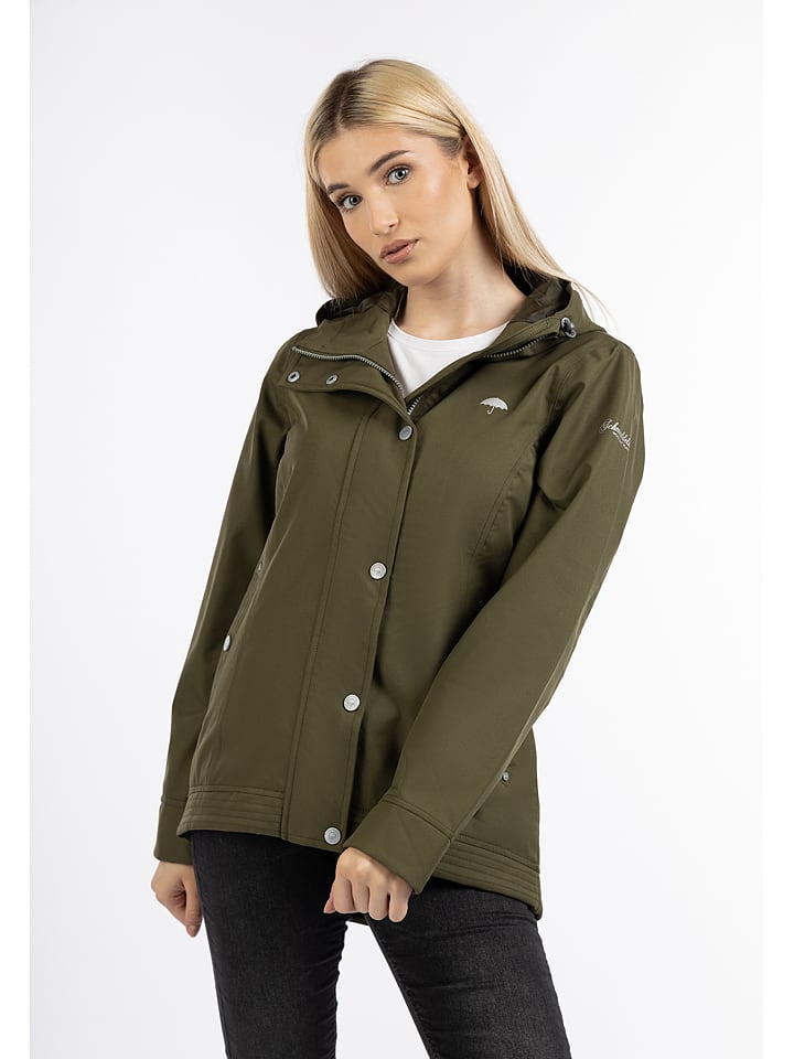Schmuddelwedda Regenjacke in Khaki günstig kaufen