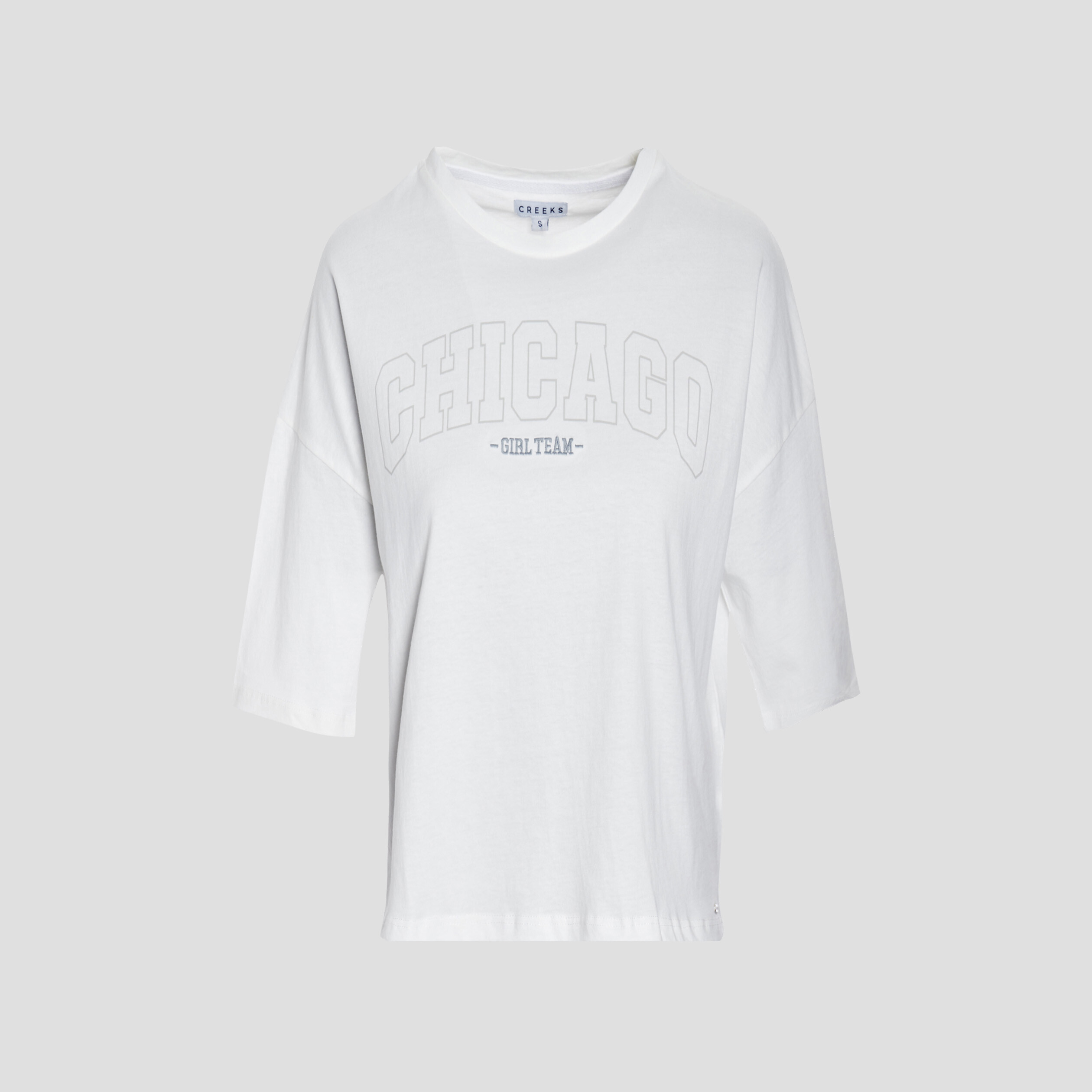 T-shirt manches courtes Creeks blanc femme | La Halle