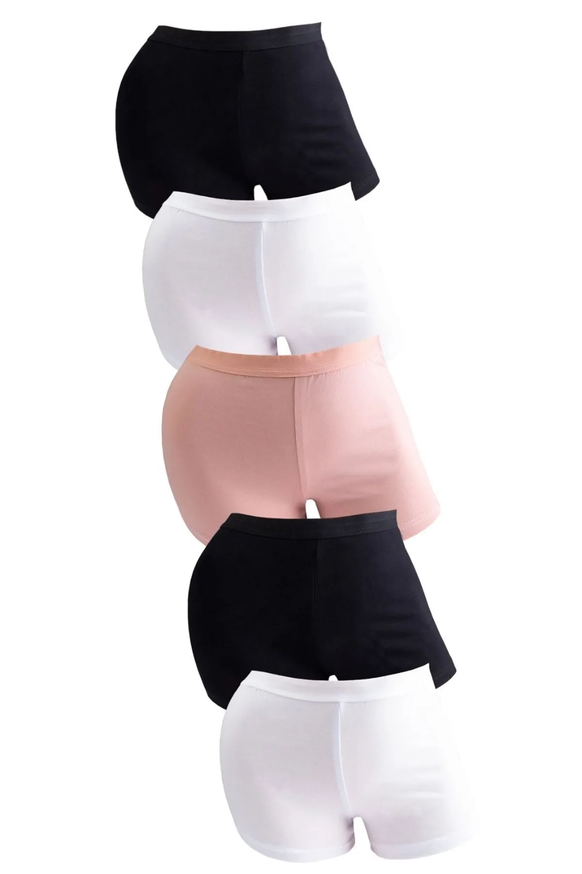 Nicoletta  Damen-Boxershorts im 5er-Pack Mixcolor