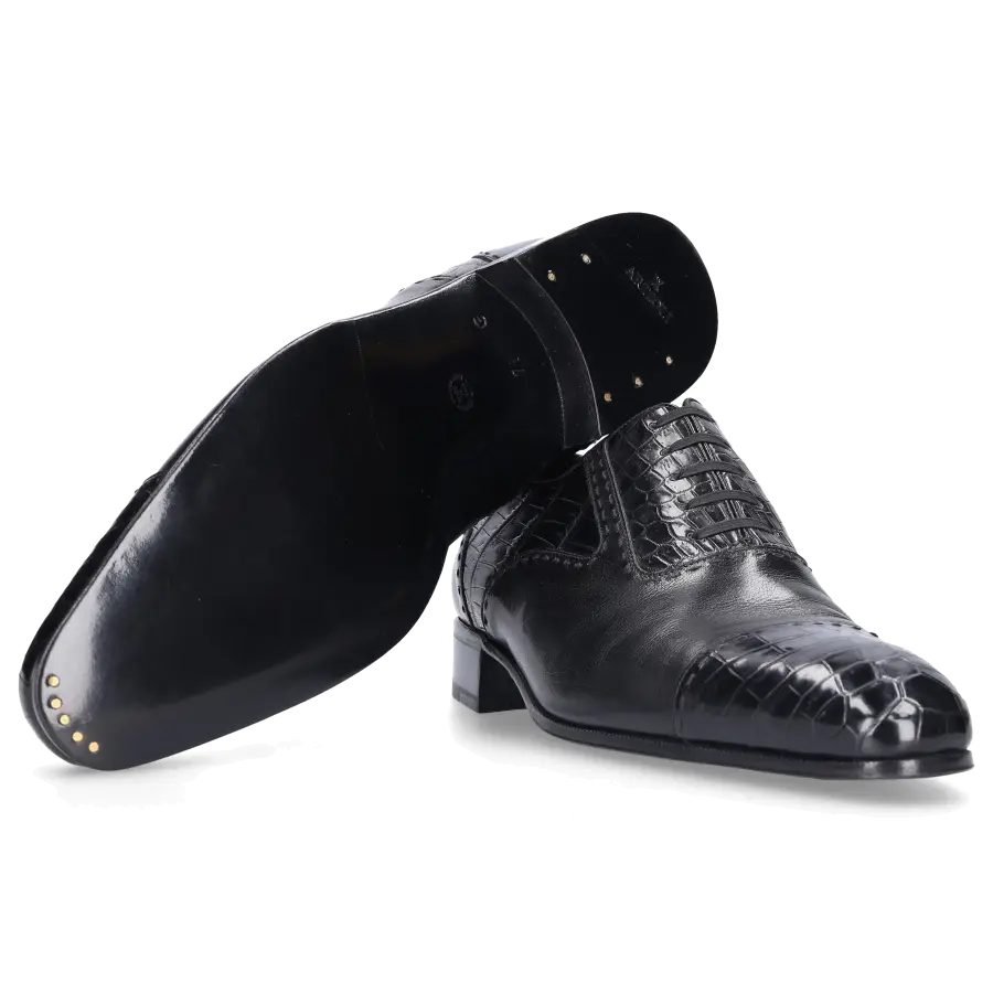 Artioli - Businessschuhe CAPITOL Alligatorleder - schwarz