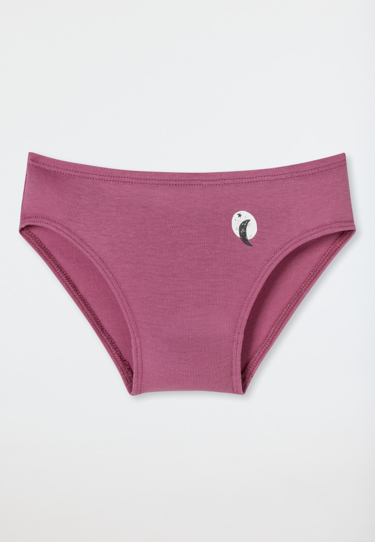 Slip Feinripp Monddruck malve - Fine Rib Modal