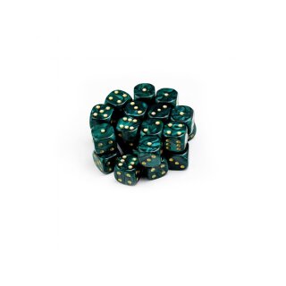 Pearl Battle Dice 25x Greenskins 12mm