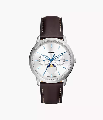 Fossil Uhr Neutra Mondphase Multifunktionswerk Leder braun