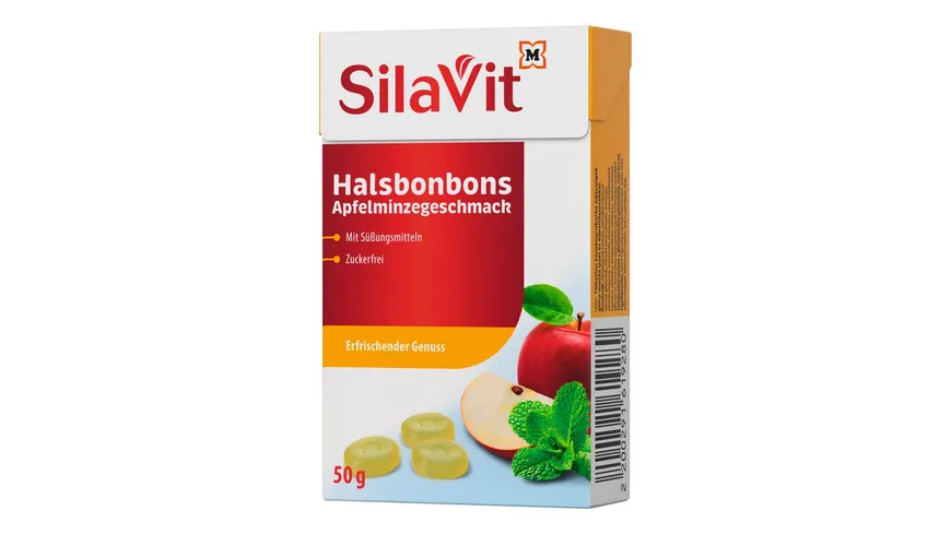 SilaVit Halsbonbons Apfelminzegeschmack 50 g
