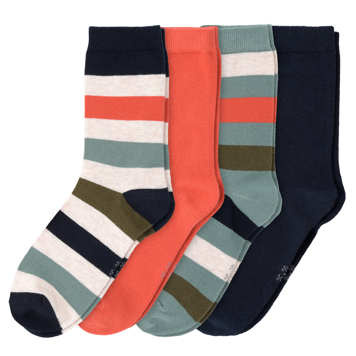 4 Paar Jungen Socken in verschiedenen Dessins