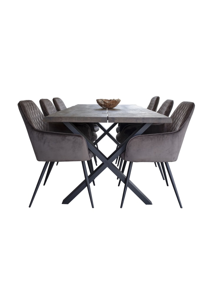 ebuy24 Essgruppe Tony 3 (7-teilig) Violet 95 x 200 cm günstig kaufen onesize