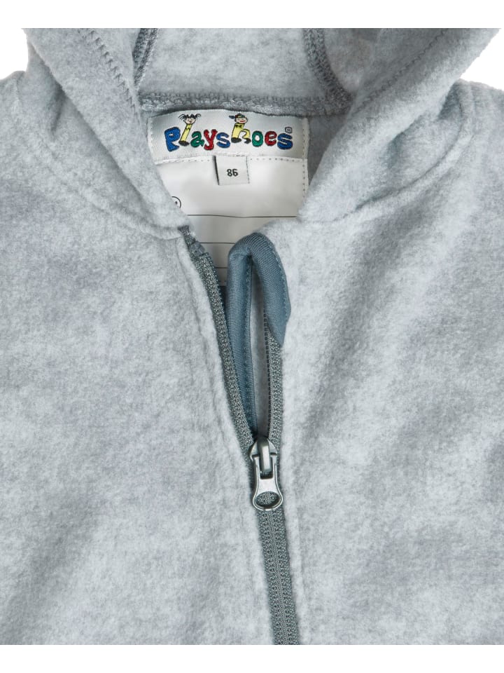 Playshoes Fleece-Overall meliert in Grau/Melange günstig kaufen
