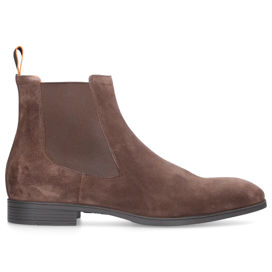 Santoni - Chelsea Boots 13414 Veloursleder - braun
