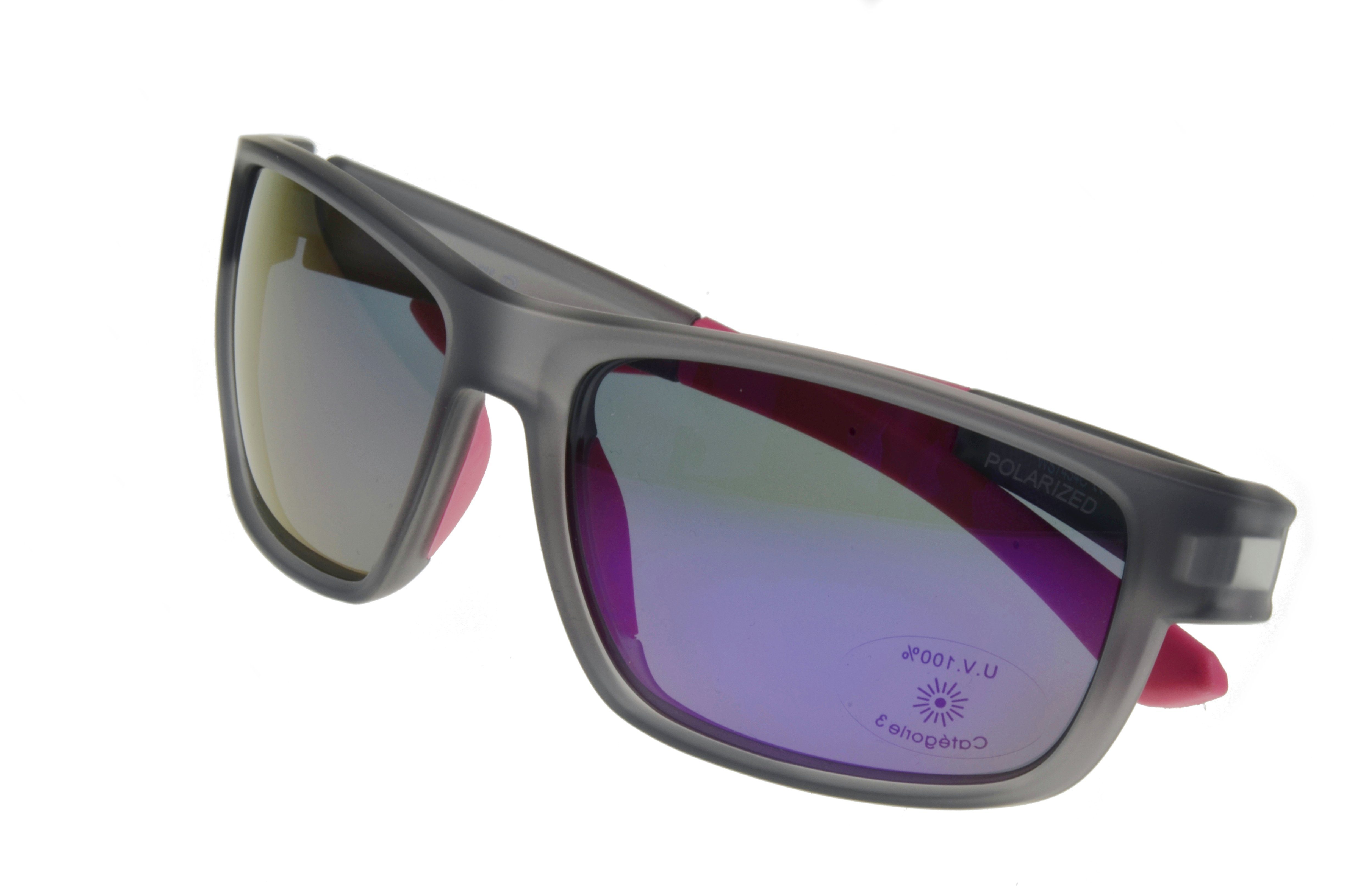 Gamswild Sportbrille WS7434 Sonnenbrille Skibrille Fahrradbrille Damen Herren Unisex, schmal geschnittenes Modell, braun, schwarz, pink, grün