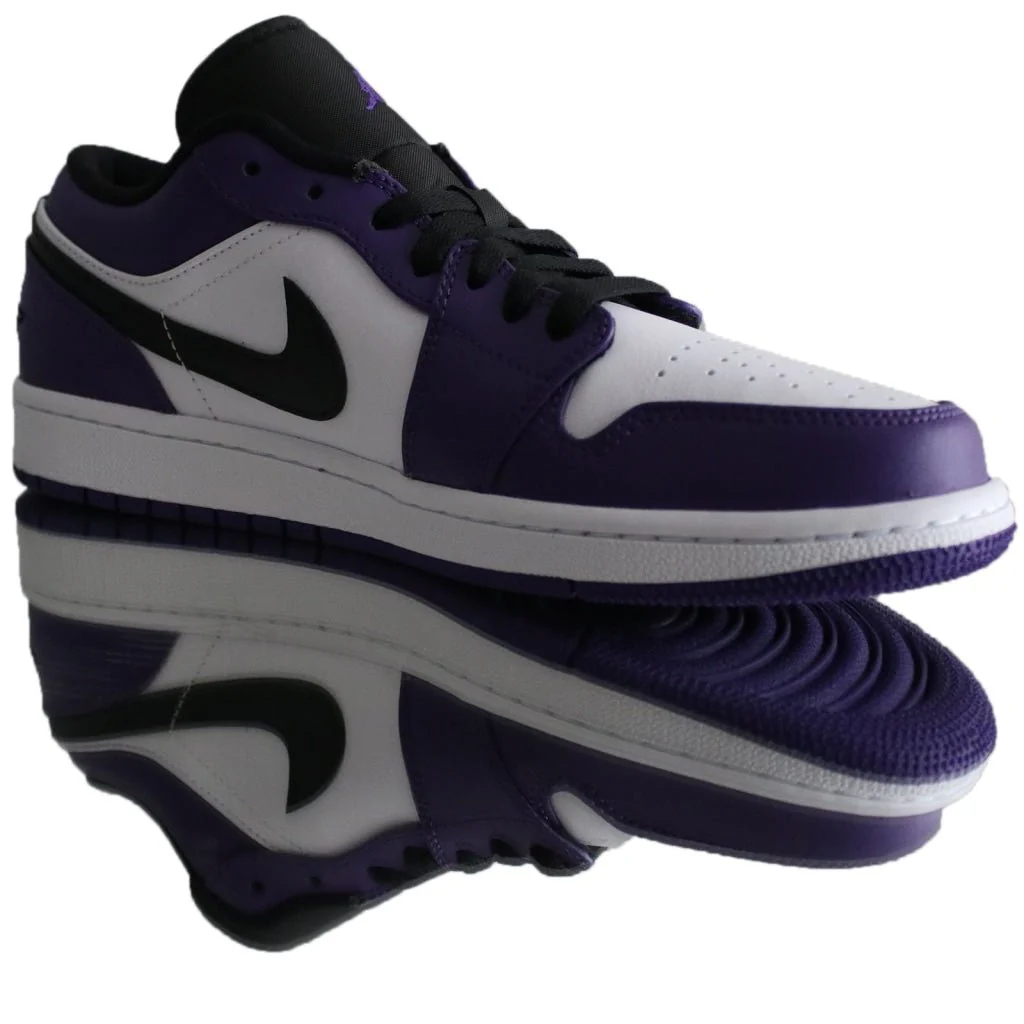 Jordan 1 Low Court Purple White