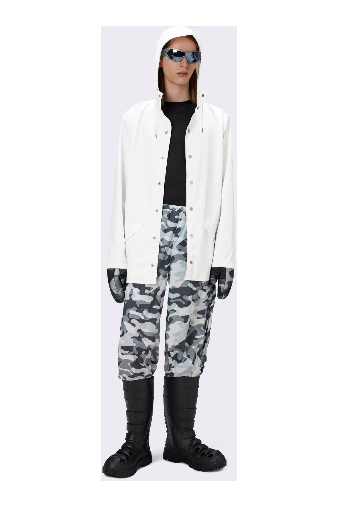 Rains Impermeables Trenchs Unisexe couleur blanc