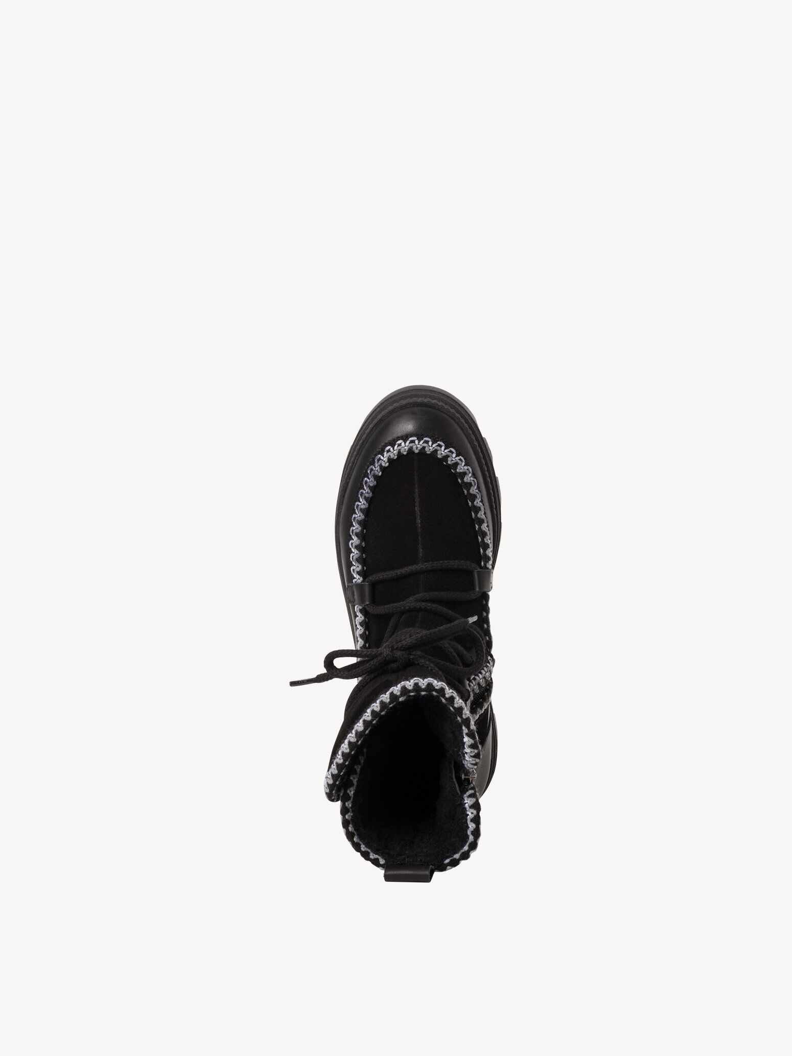 Bottine en cuir - noir doublure chaude