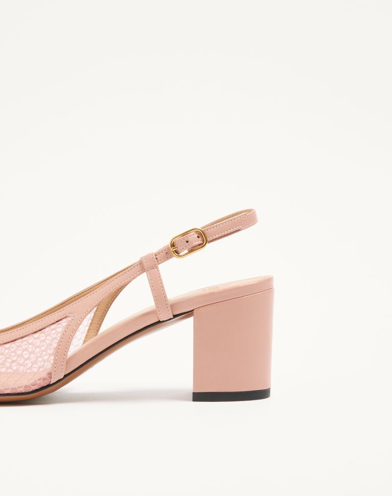 Valet Du Roi 60mm Mesh e Sapatos Slingback Infantis