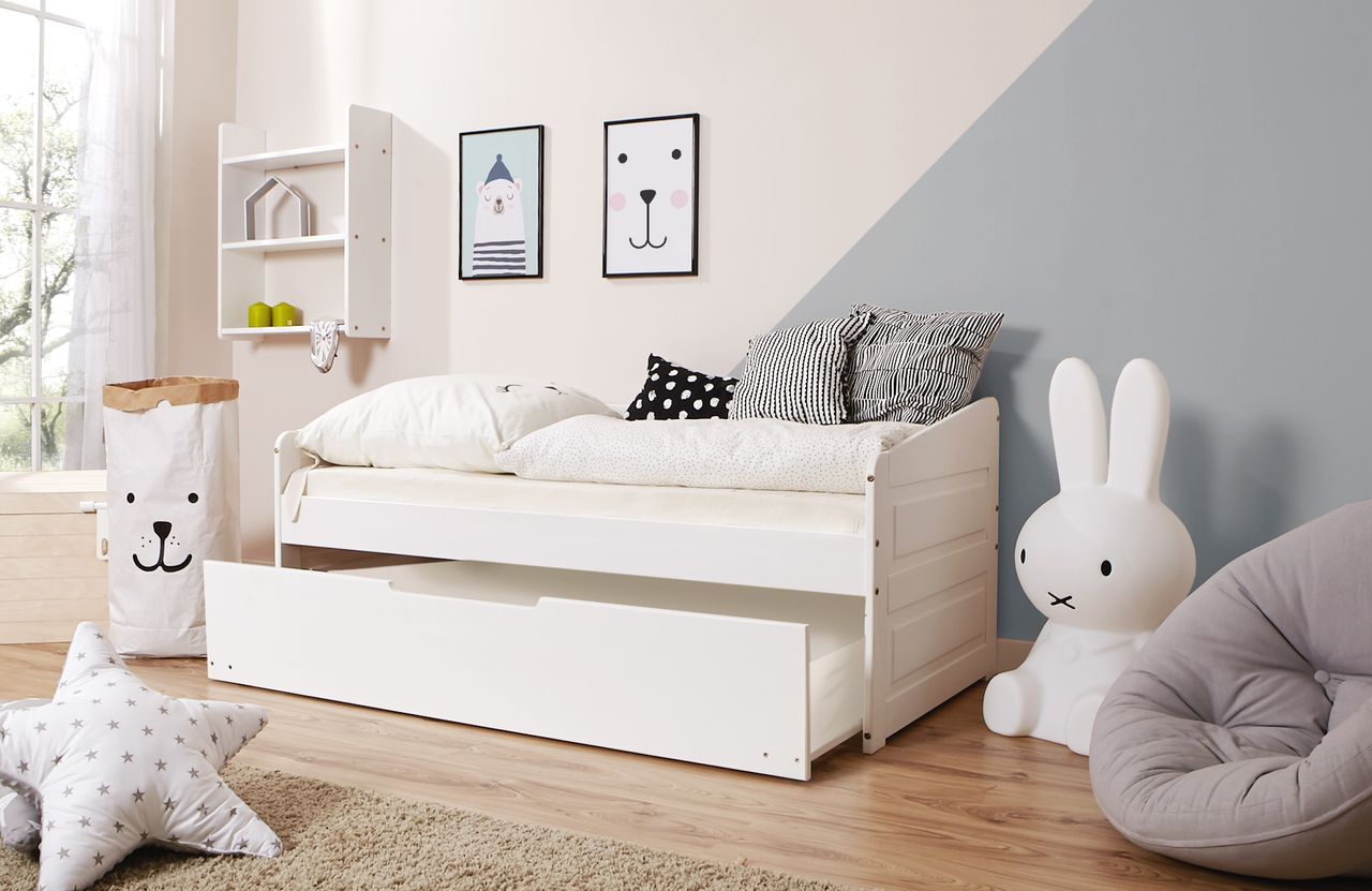 Ticaa Sofabett MINI Micki Var 1 - mit Zusatzbett - inkl. 2 Matratzen