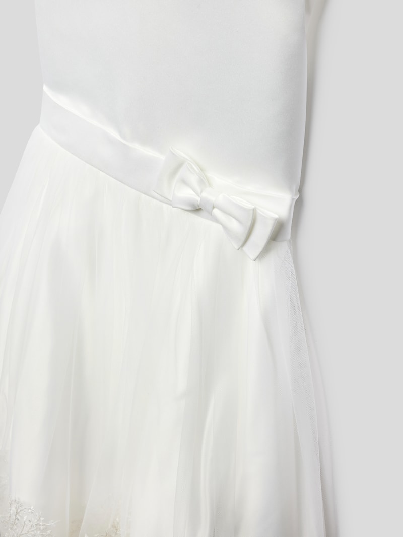 Kleid mit Schleifen-Detail in offwhite