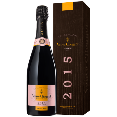 CHAMPAGNE VEUVE CLICQUOT ROSE VINTAGE 2015 - EN ETUI