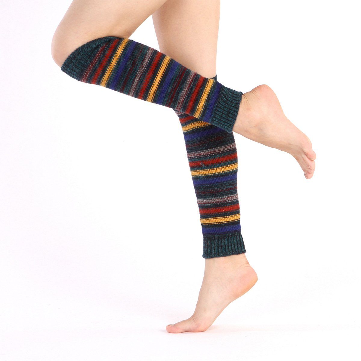 Beinstulpen Lange Winter Beinwärmer für Damen (1 paar, Wärme und Schutz vor Kälte, geeignet für den Winter) Warme Winter Stricken Beinstulpen Leg Warmers