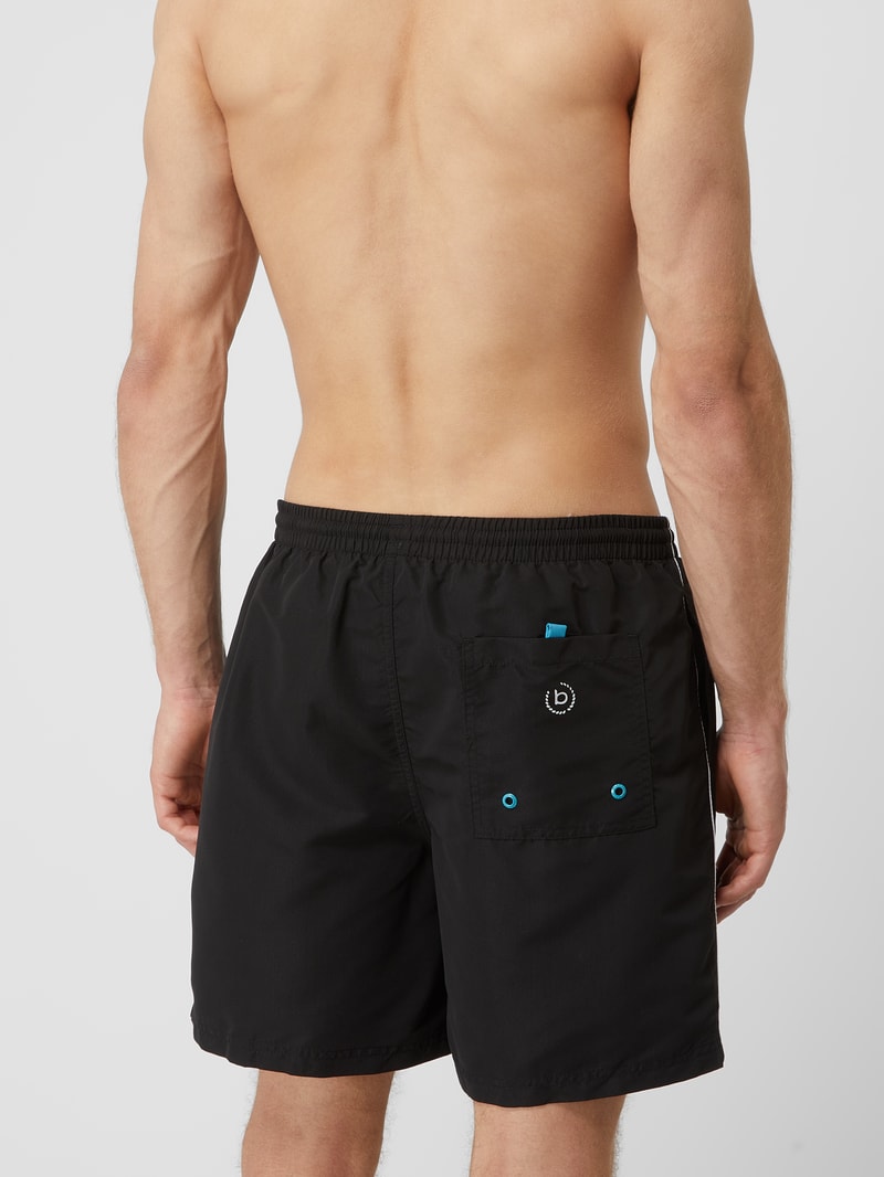 Badehose mit Logo in schwarz