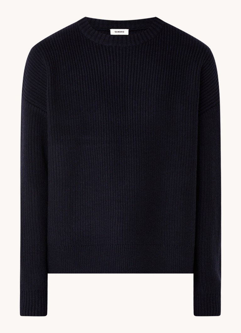 Sandro Chunky knit sweater in cashmere blend