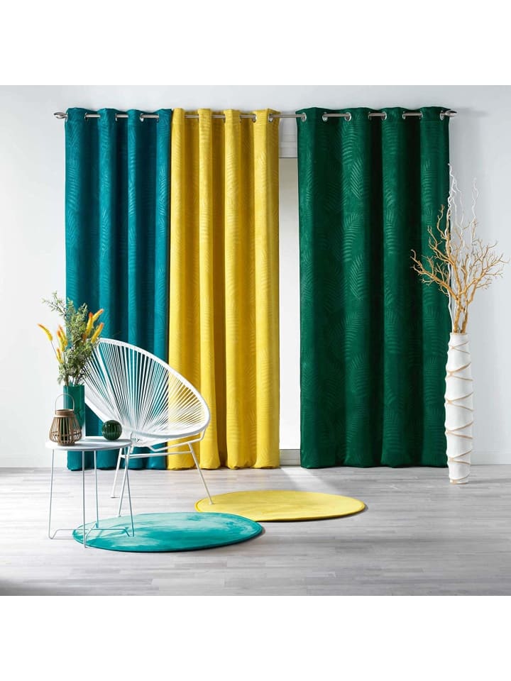 Douceur d’Intérieur Verdunkelungsvorhang in gelb günstig kaufen onesize