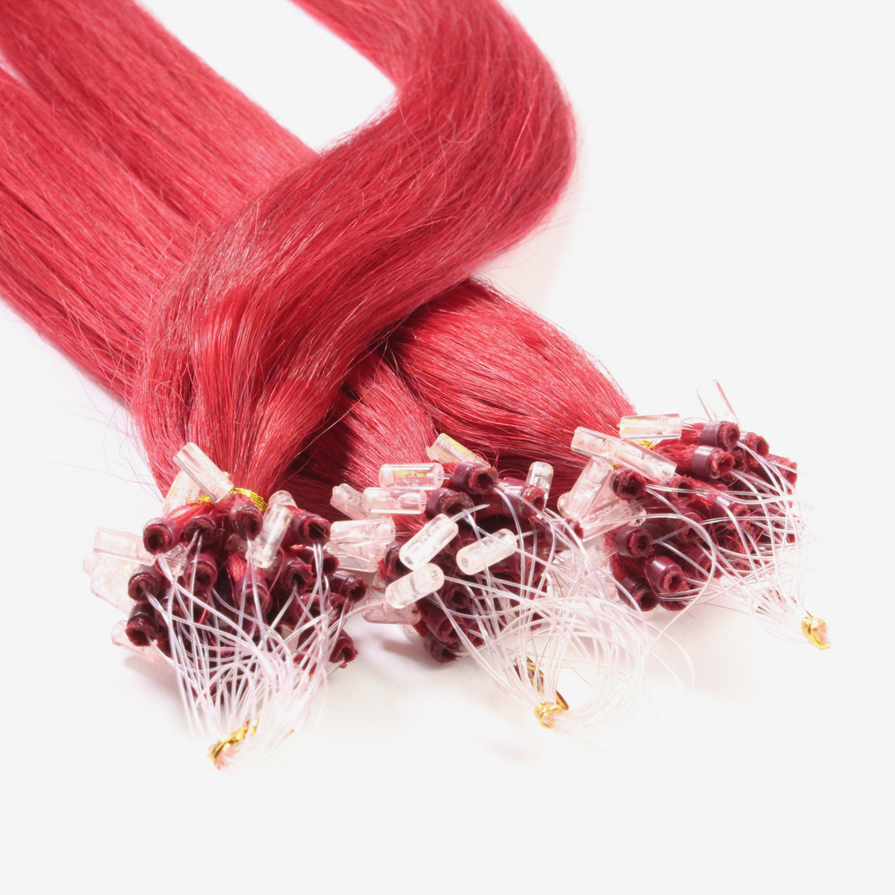 hair2heart Extensions à froid cheveux naturels #rouge 0.5g extensions