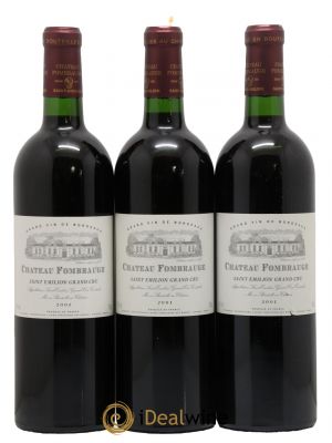 Château Fombrauge Grand Cru Classé  2001 - Lot de 3 Bouteilles