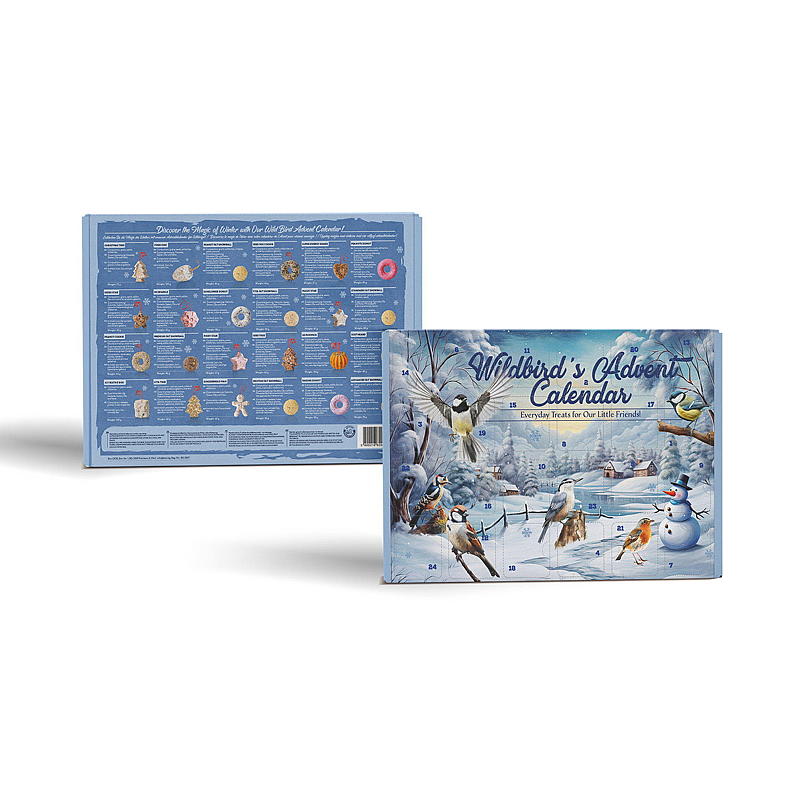 Adventskalender 24 luker fugl