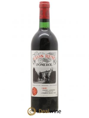 Clos René  1981 - Lot de 1 Bouteille