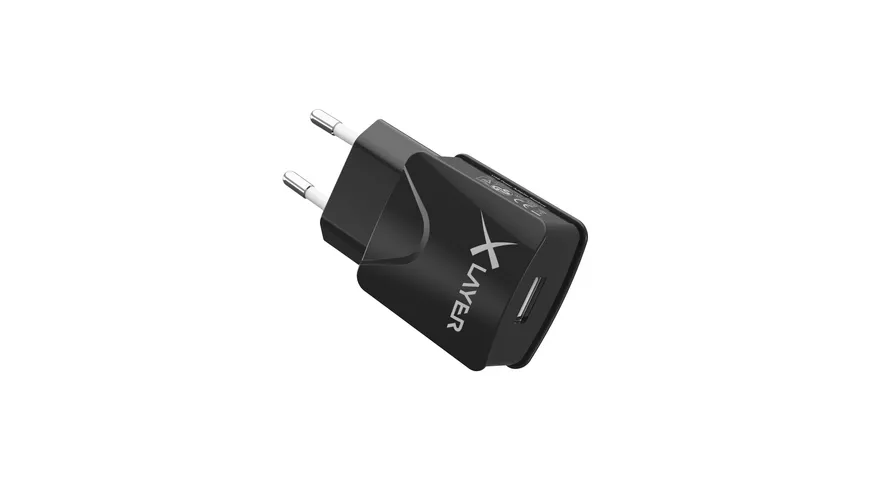 Xlayer Ladegerät Colour Line USB Netzteil 2.1A Black