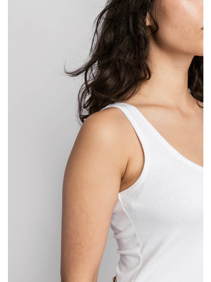 SNOCKS Tank Top aus Bio-Baumwolle 2 Stück in Weiß günstig kaufen