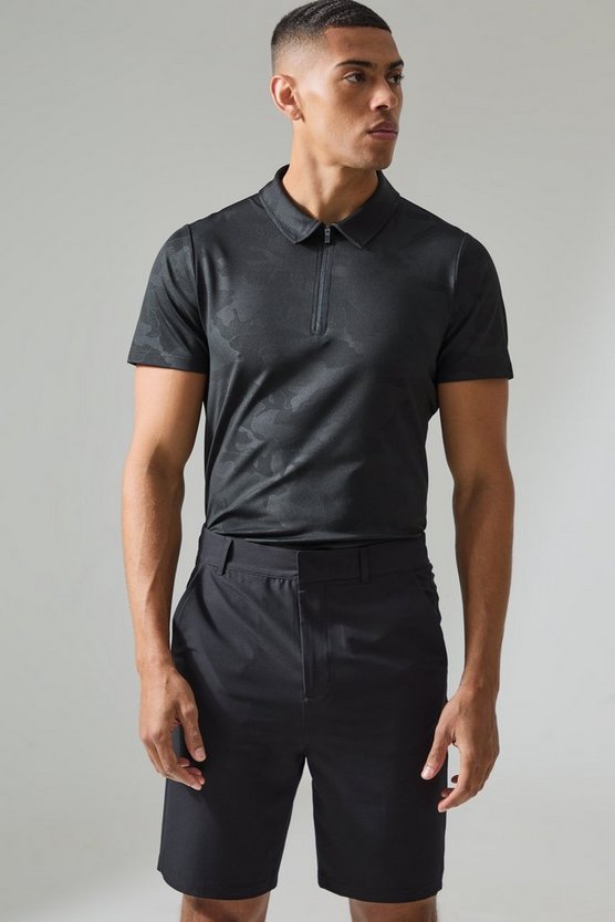 Man Active Camouflage Golf Poloshirt