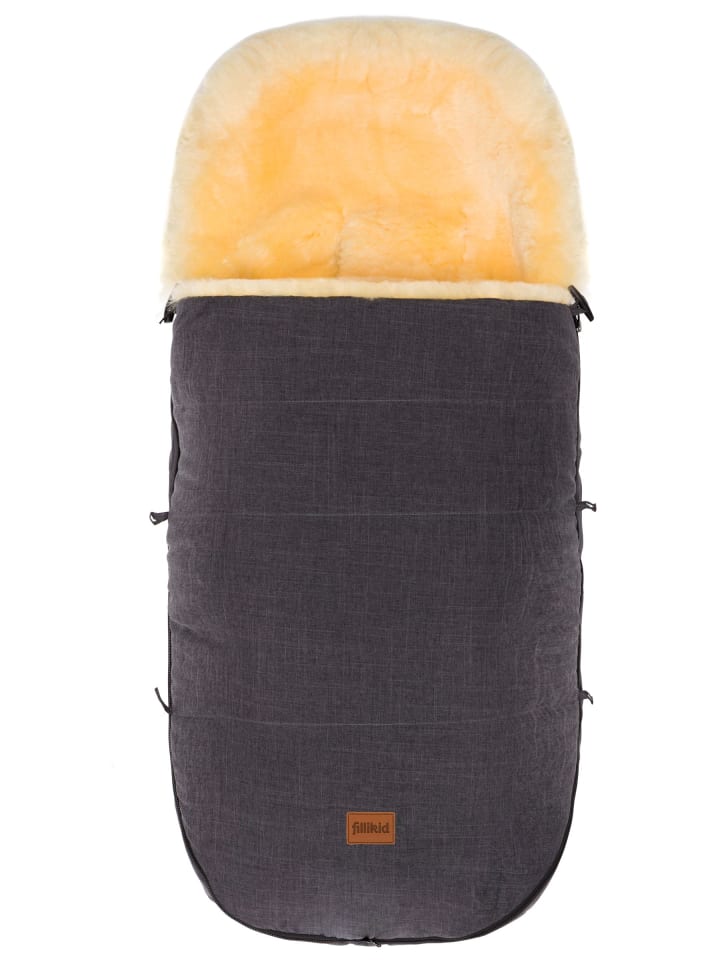 fillikid Winterfußsack Makalu Exklusiv in Melange Dunkelgrau günstig kaufen 50 x 90 cm