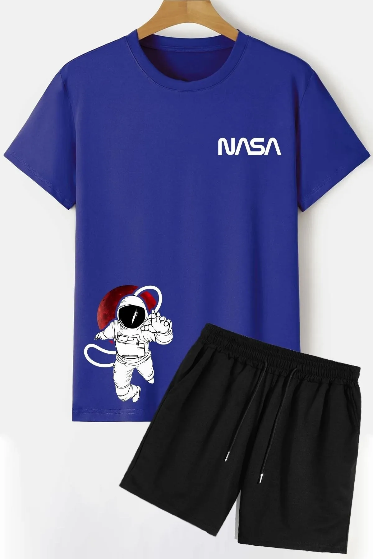 trendypassion  NASA-Shorts-T-Shirt-Trainingsanzug-Set