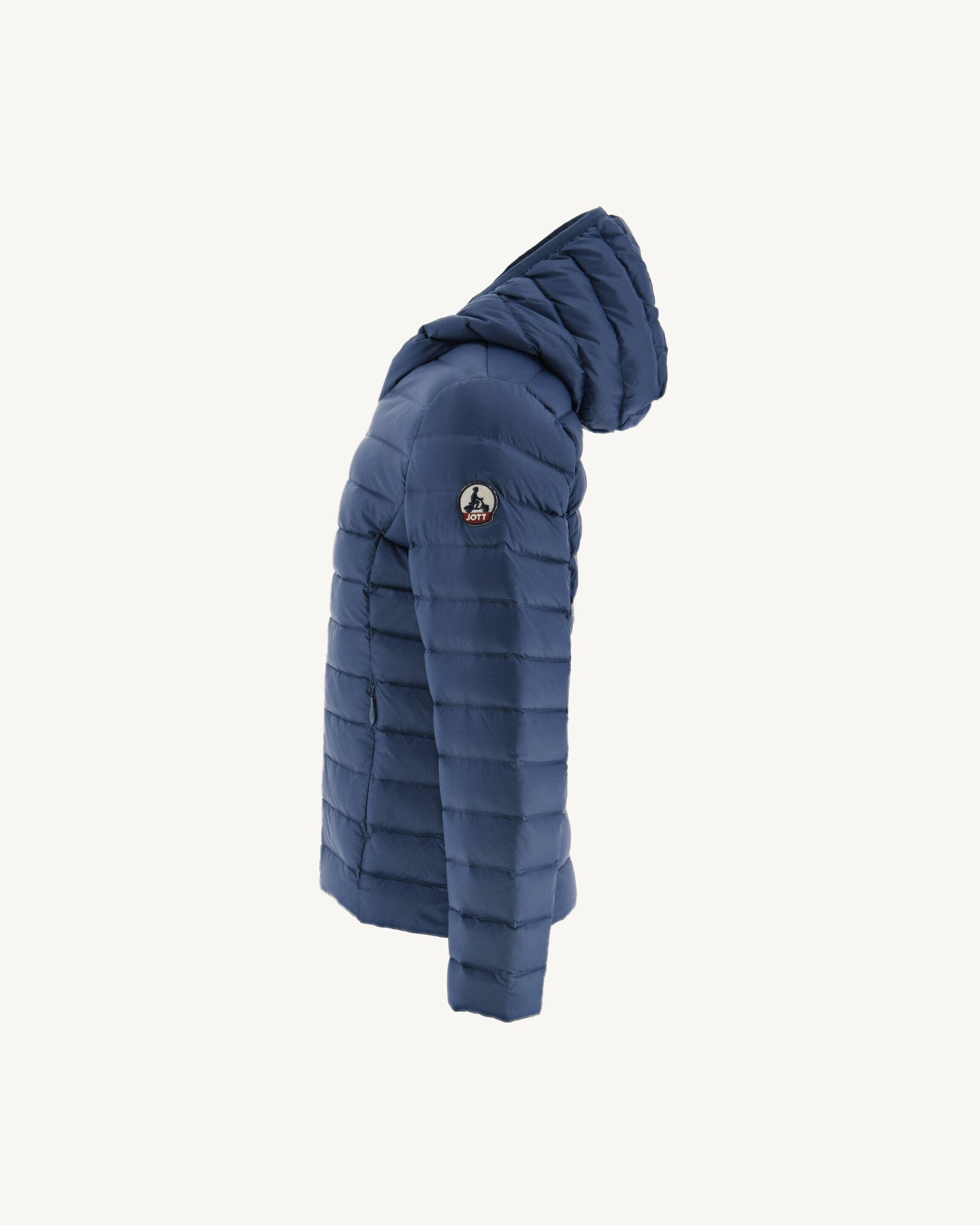 Doudoune légère à capuche enfant Bleu jeans Carla