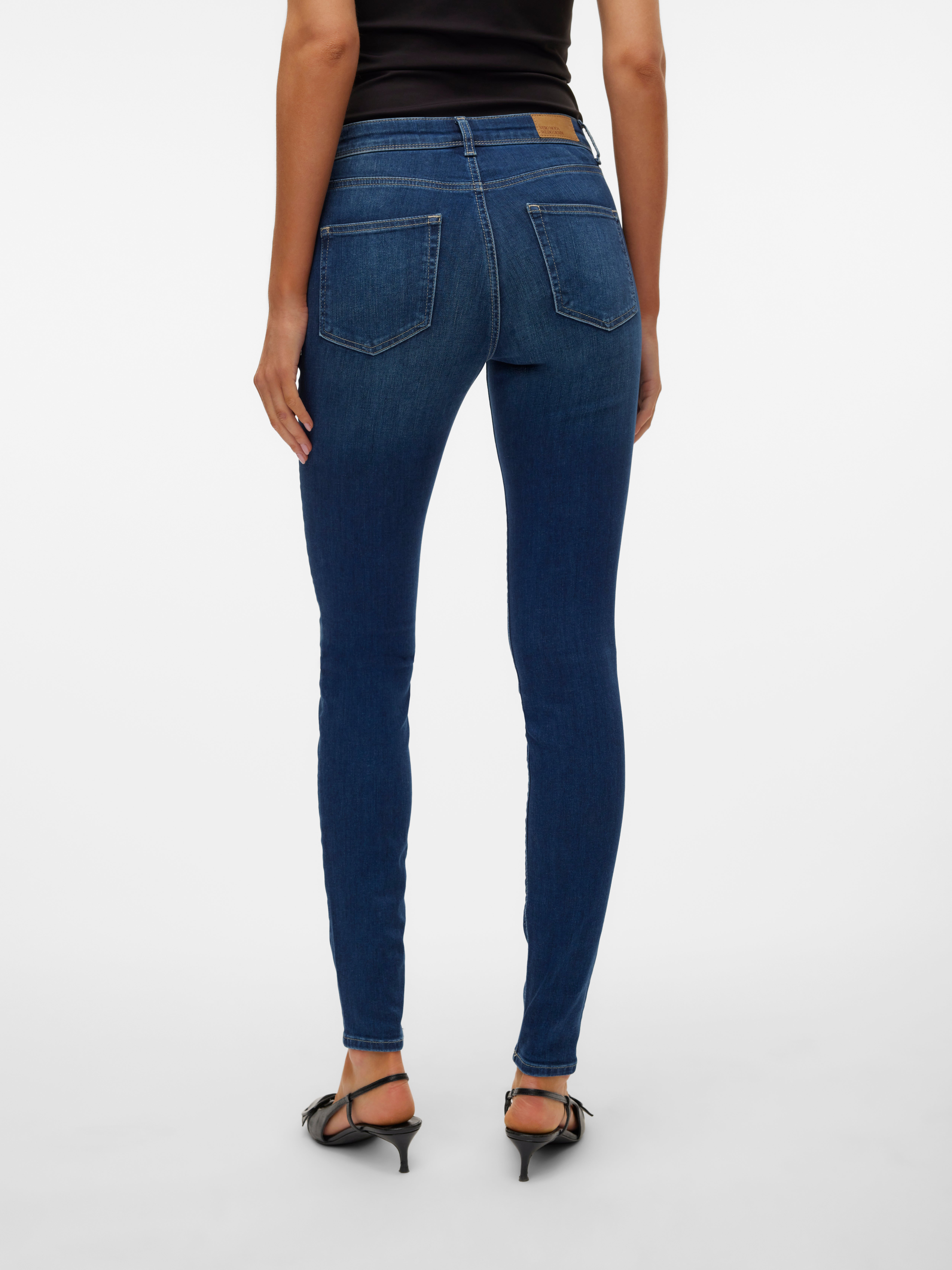 VMLUX Mid Rise Slim Fit Jeans