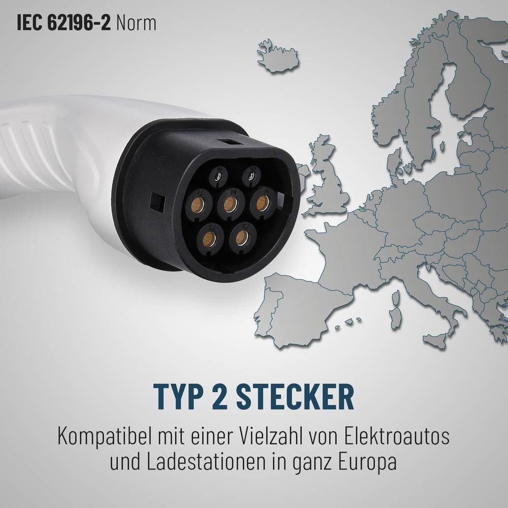 ABSINA Elektroauto-Ladestation EV Ladekabel MODE2