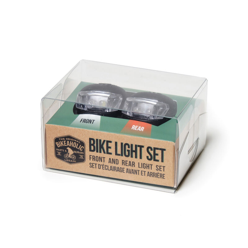 Dve LED svetlá na bicykel v sade