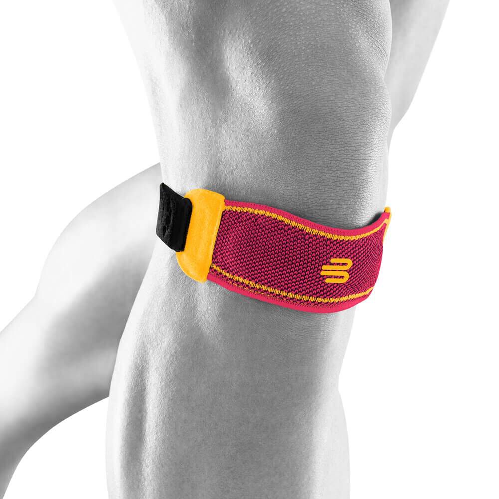 Sports Knee Strap Patellabandage - Berry, Orange