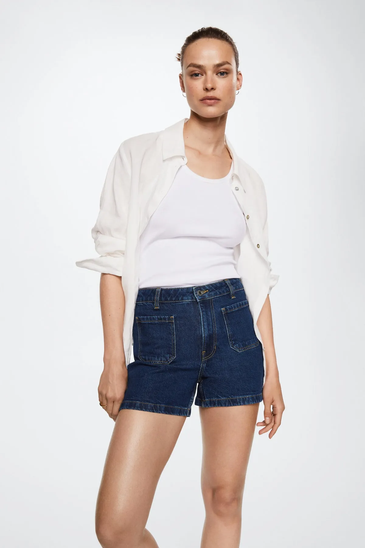 MANGO  37010353 Damen/Mädchen Dunkelblau
