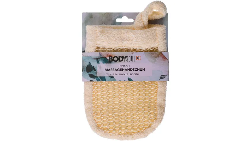 BODY&SOUL Massagehandschuh aus Sisal und Baumwolle