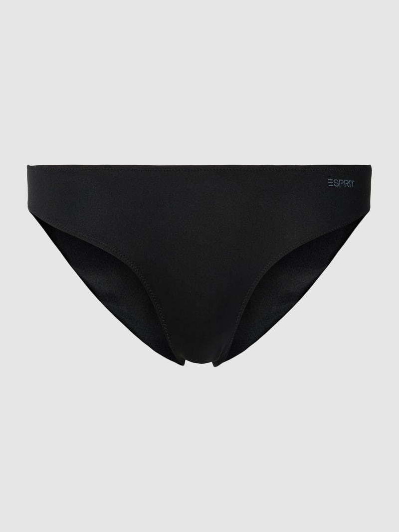 Slip mit Logo-Print Modell 'MICRO' in schwarz