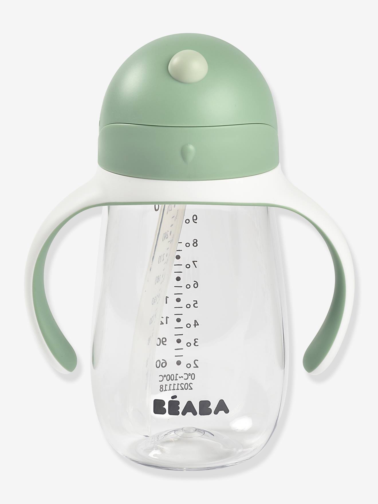 Tasse paille (300 ml) BEABA bleu