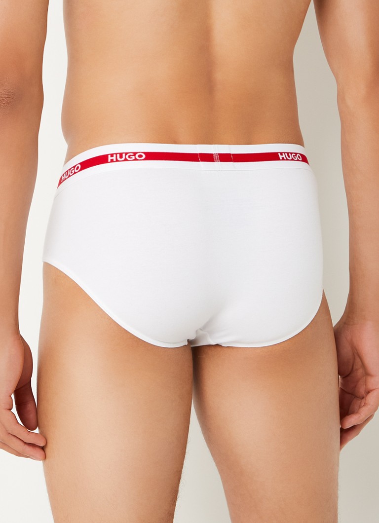 Slips HUGO BOSS avec bande logotée, lot de 3