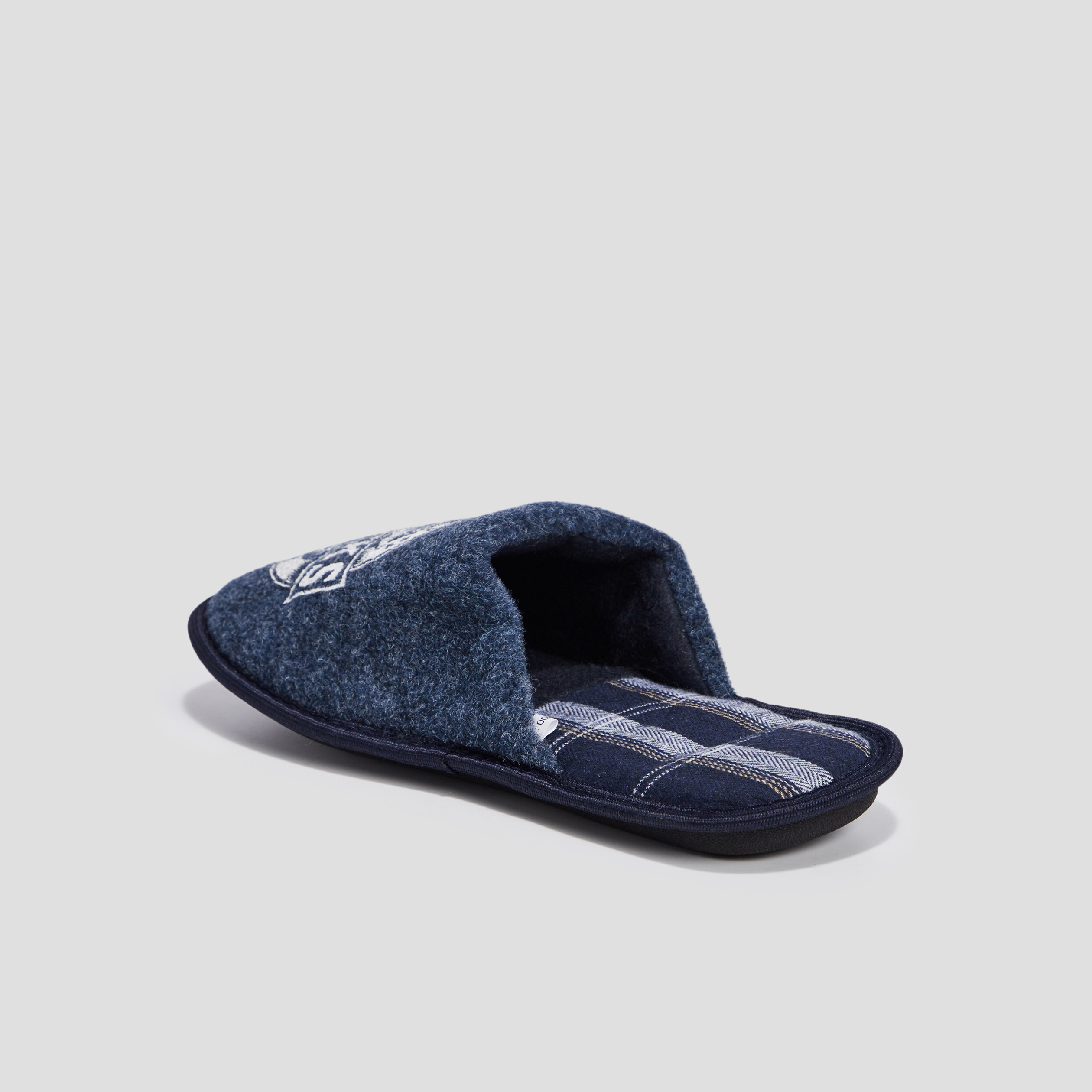 Chaussons mules Creeks bleu homme | La Halle
