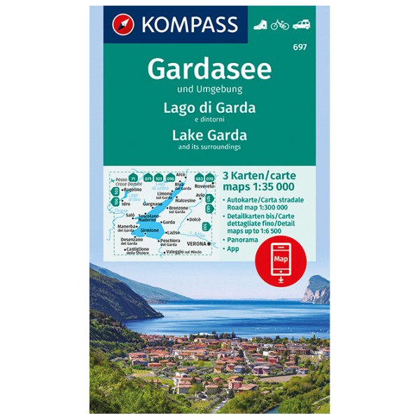 Kompass - Gardasee Und Umgebung - Wanderkarte