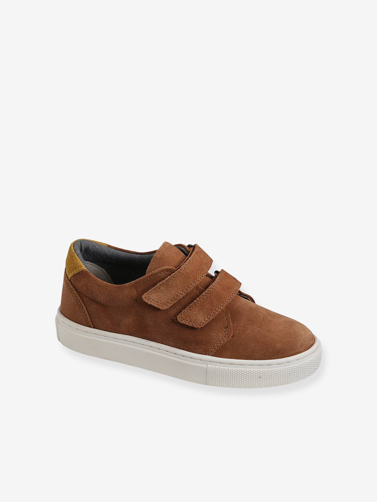 Vertbaudet Jungen Sneakers mit Klettverschluss - camelfarben