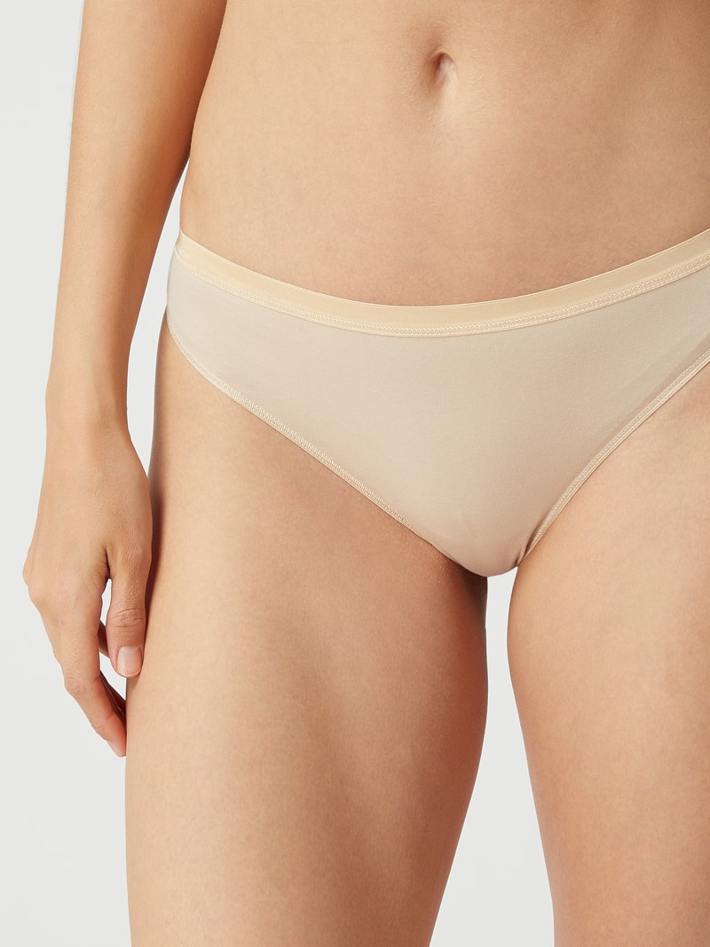 String mit Stretch-Anteil Modell 'Cotton Sensation' in beige