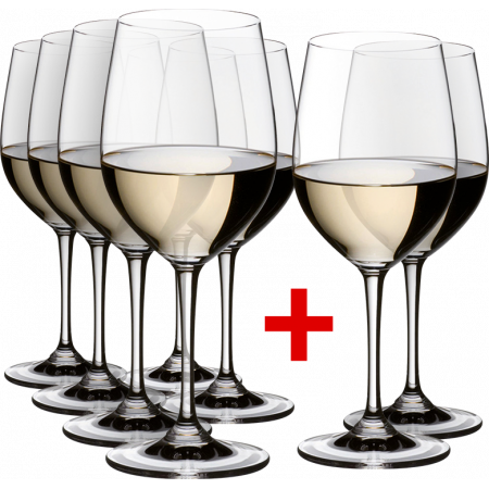 6 VERRES CHARDONNAY + 2 VERRES OFFERTS - REF 7416/05 - GAMME VINUM - RIEDEL