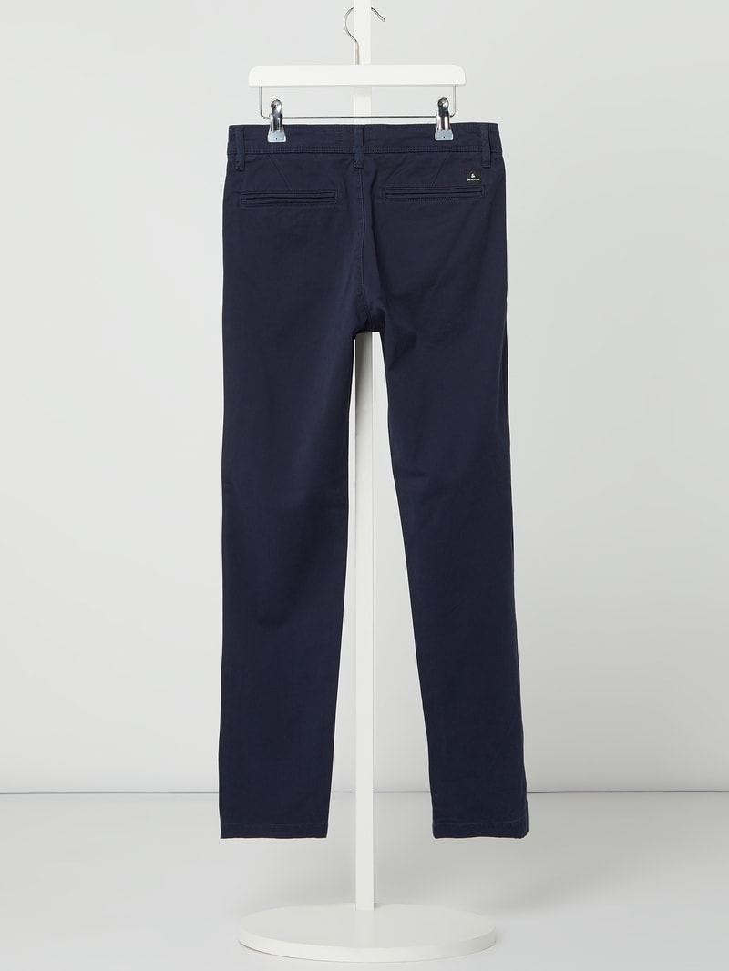 Slim Fit Chino Modell 'Marco' in marineblau