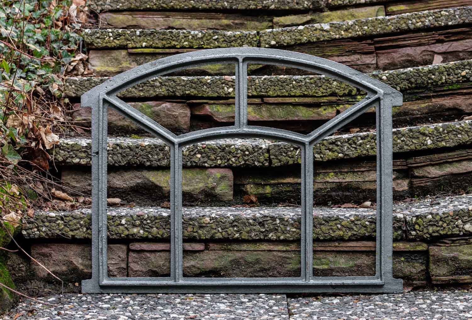 Aubaho Fenster Fenster grau Stallfenster Eisenfenster Scheunenfenster Eisen 58cm Anti